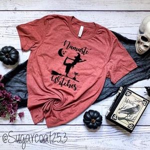 ✨LAST 1! Sz. M✨ 🕸Halloween Namaste Graphic Tee🕸